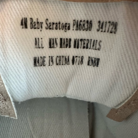 NEW FASHION JUICY COUTURE BABY SARATOGA SPARKLE ROSE GOLD CRIB SHOES - Picture 7 of 8